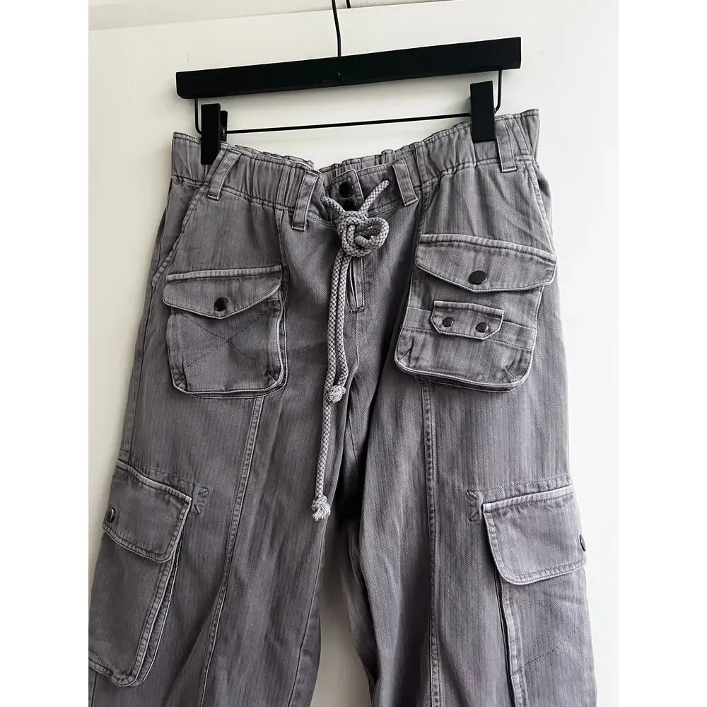 We the free Tahiti pull on cargo pants new grey small